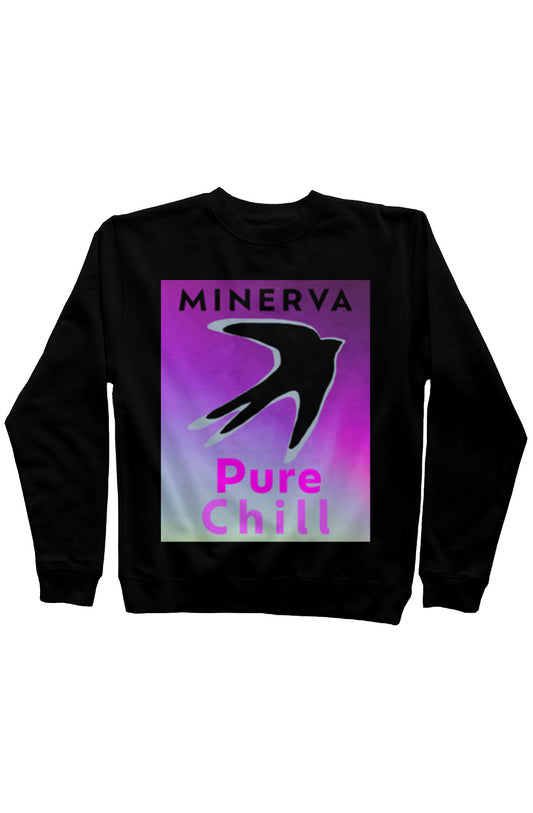 Pure Chill Neon Black Classic Logo Sweatshirt